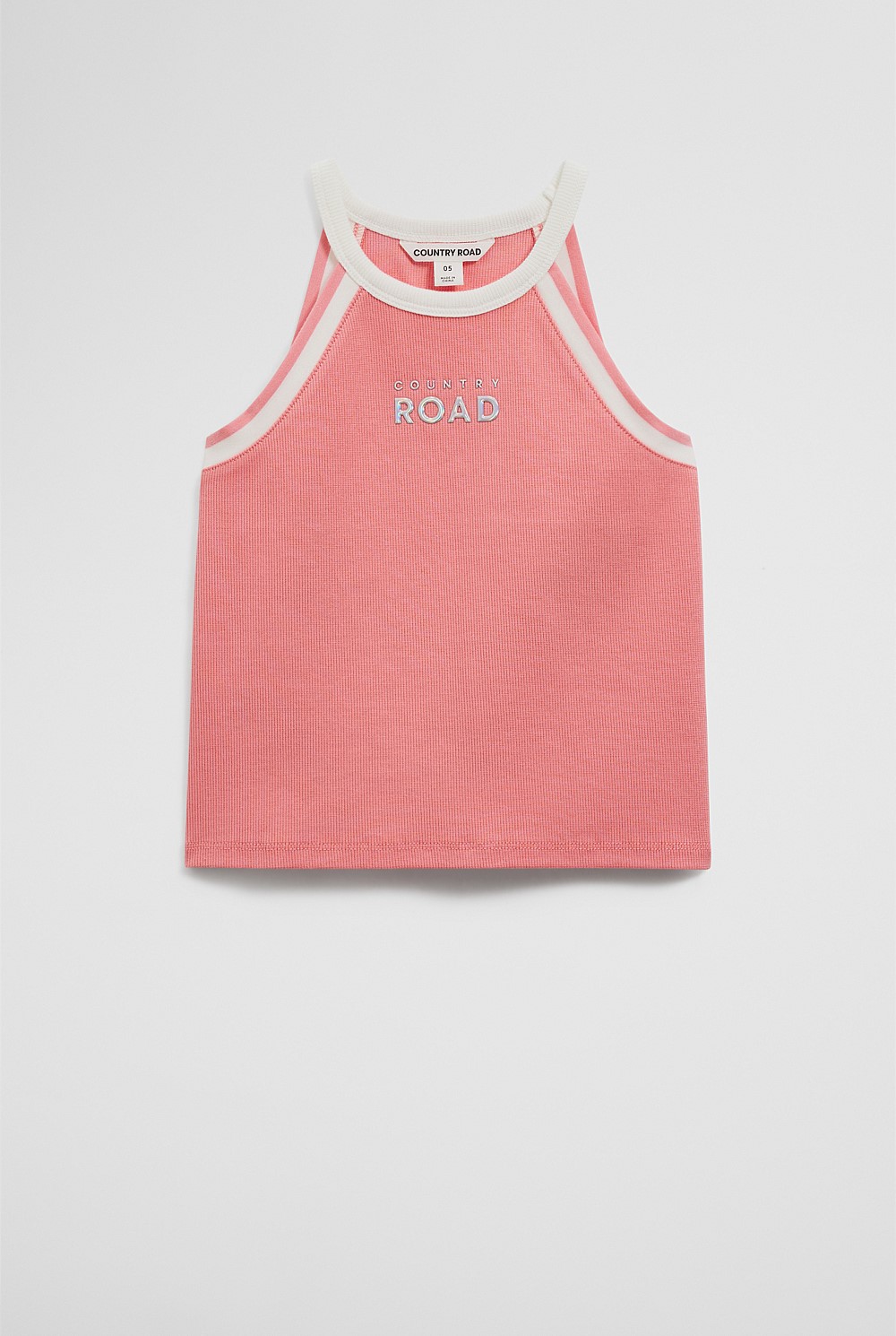 Cotton Logo Halter Tank