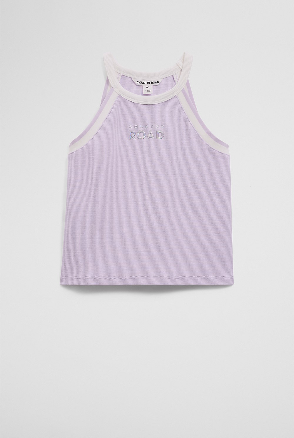 Cotton Logo Halter Tank