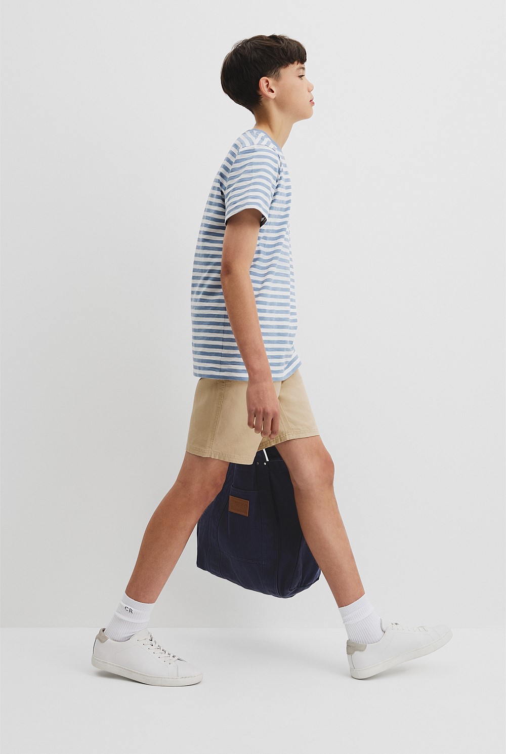 Teen Recycled Cotton Blend Stripe T-Shirt