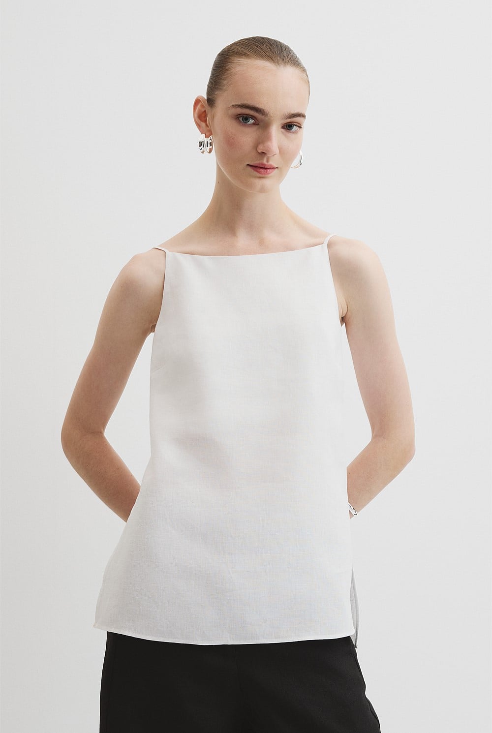 Organically Grown Linen Longline Cami