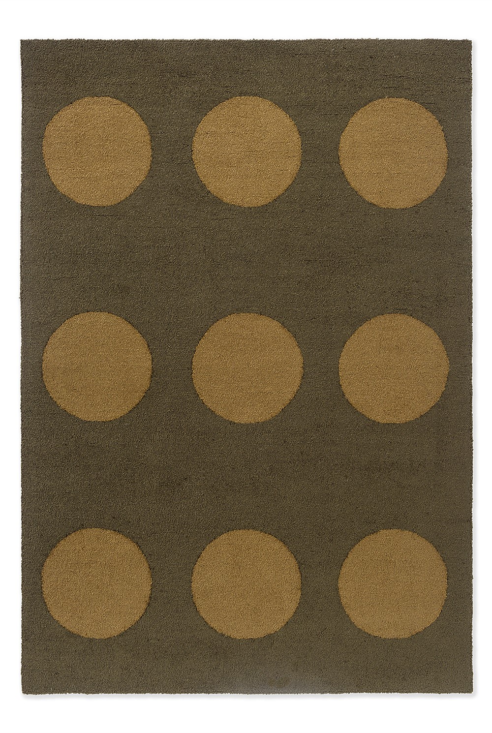 Habitat Festival Dots Olive Green Outdoor Rug 280x200cm