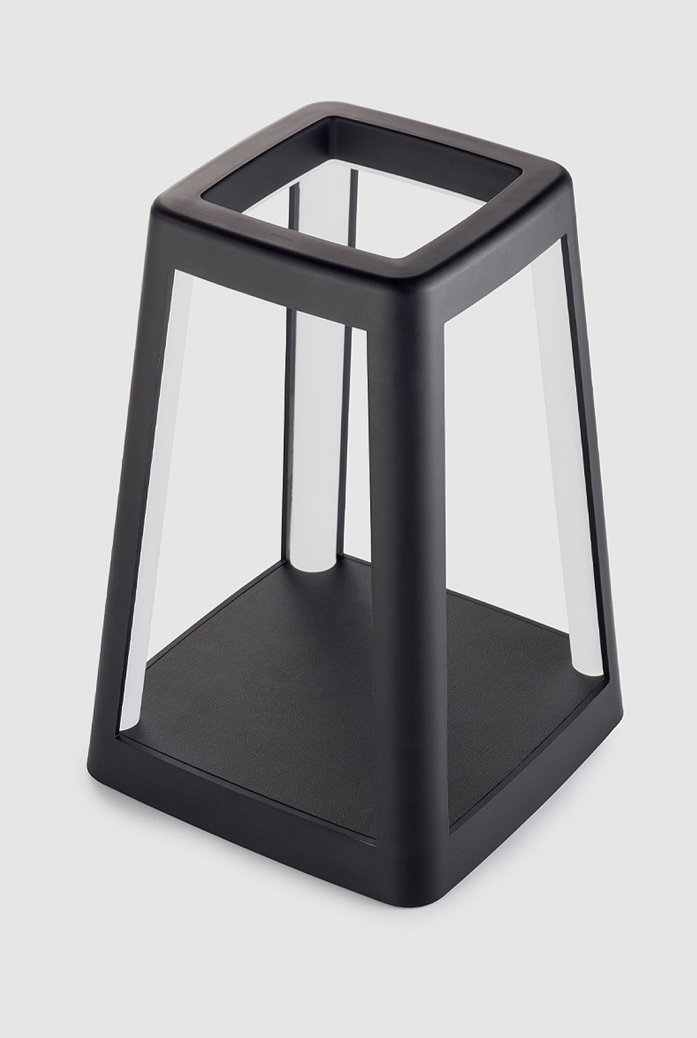Lantern Portable Lamp With Built-in Wireless Charger - Black