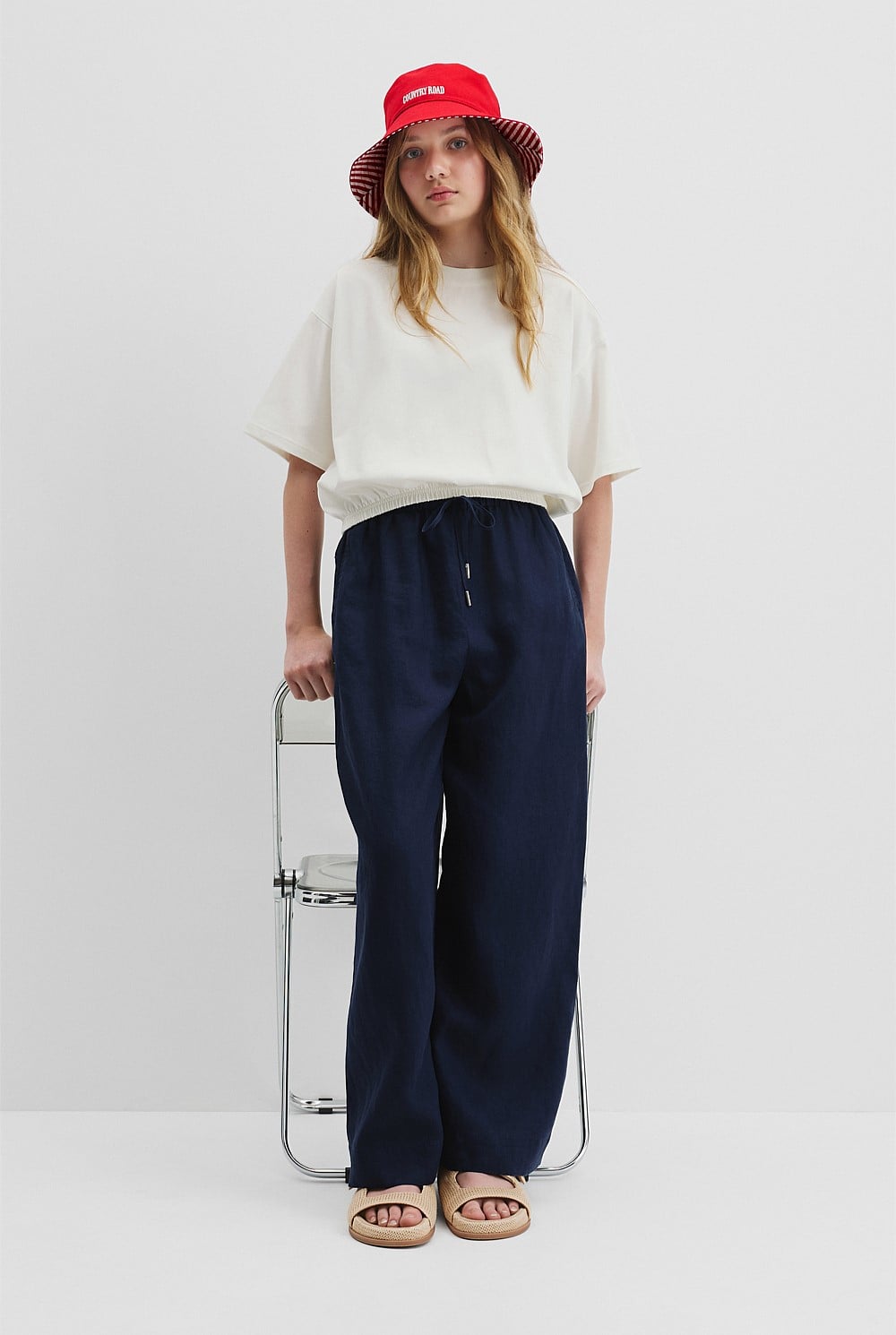 Teen Recycled Cotton Blend Elasticated T-Shirt