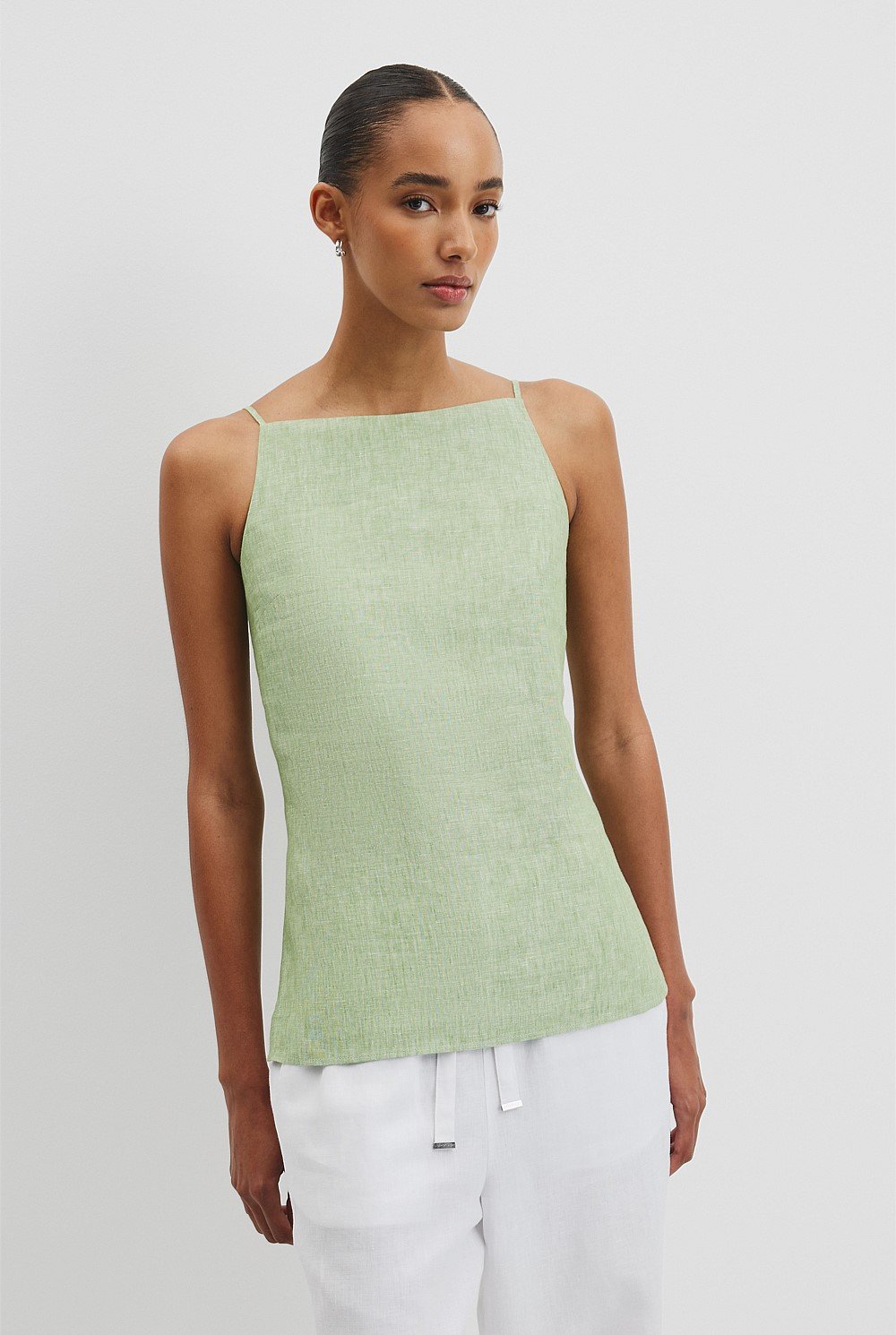 Organically Grown Linen Longline Cami