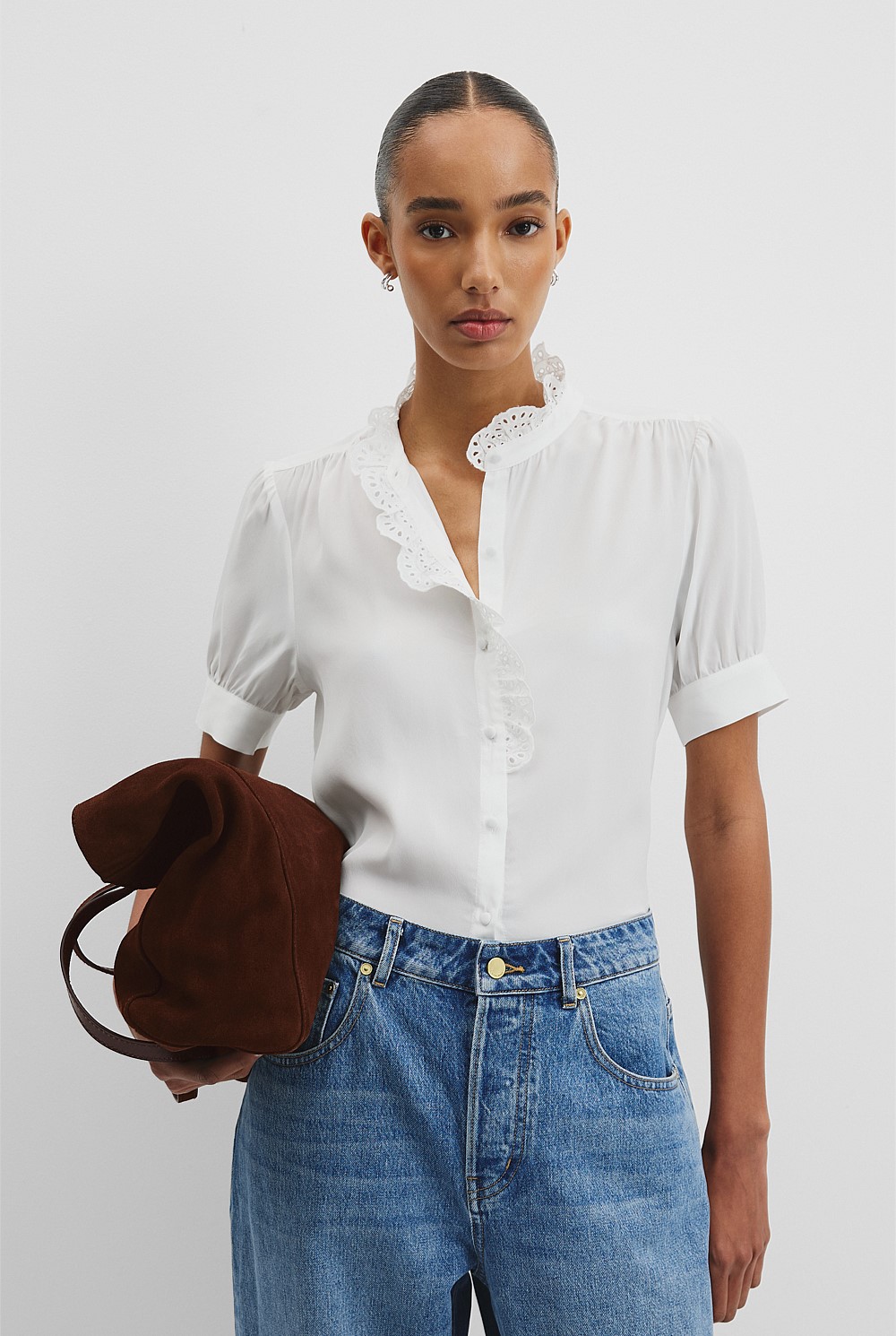 Ruffle Trim Shirt