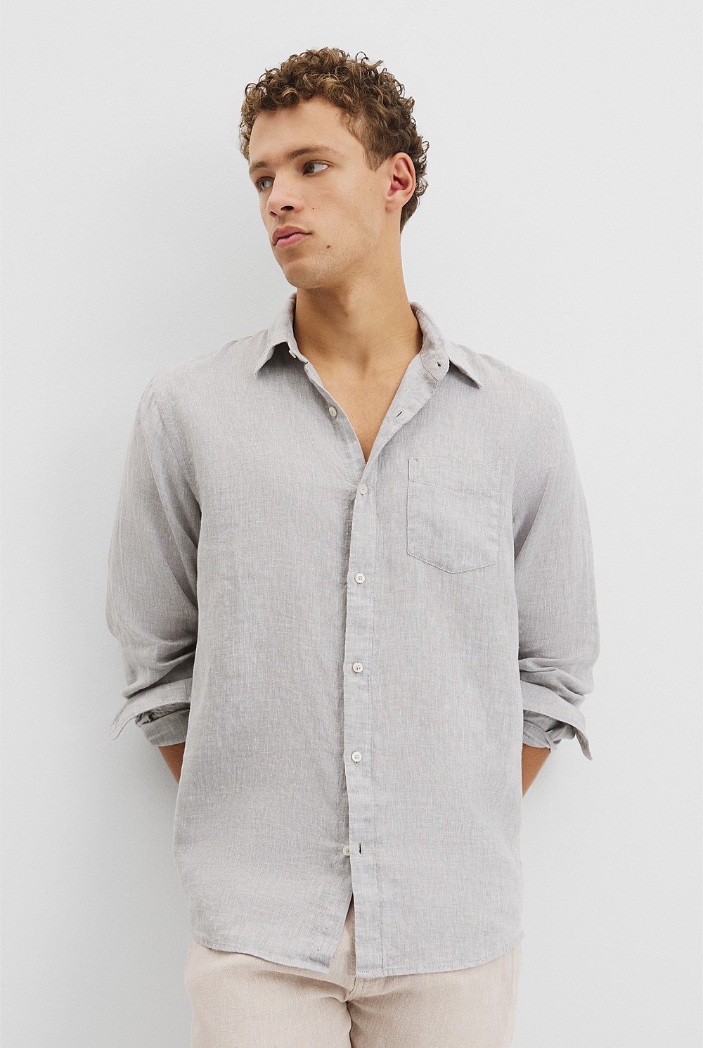 Regular Fit Organically Grown Linen Shirt