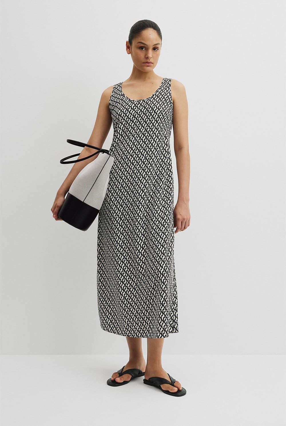 Print Maxi Tank Dress
