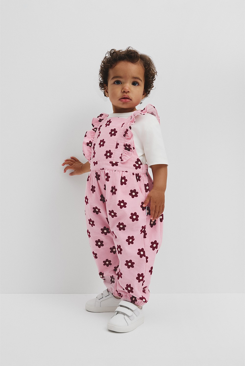 Cord Floral Overall