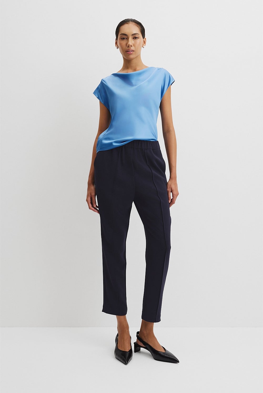 Pleated Tapered Pant