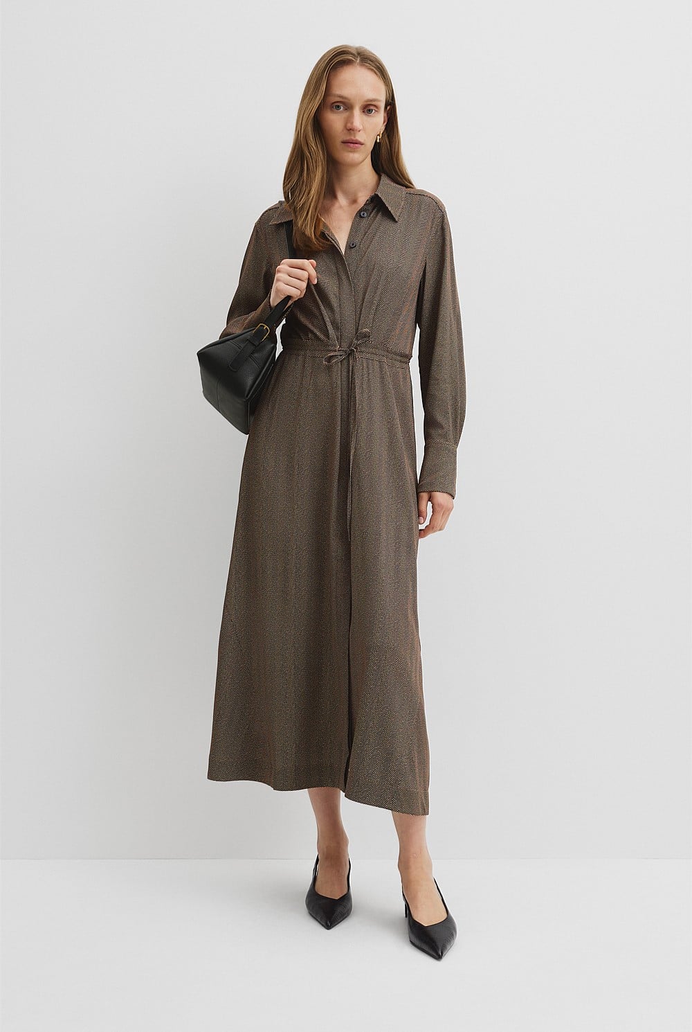 Print Shirt Dress