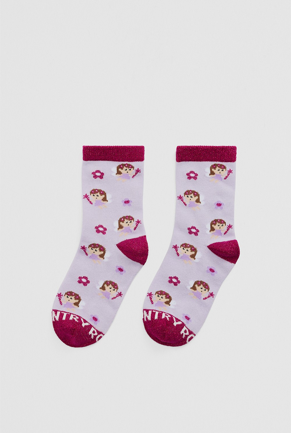 Organically Grown Cotton Blend Fairy Sock