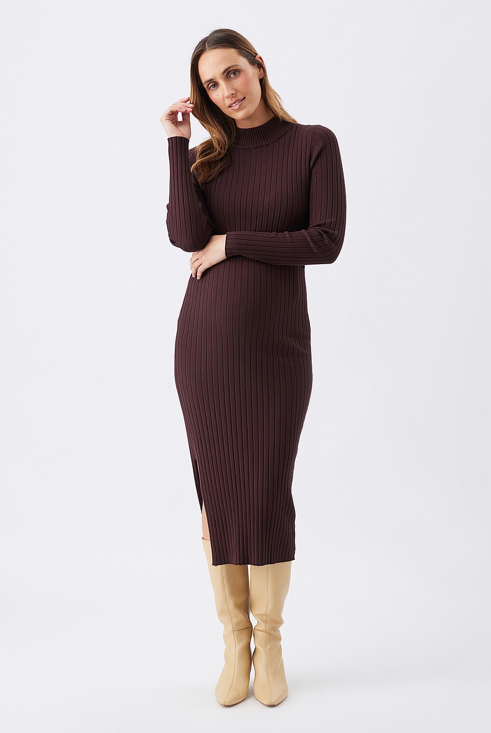 Nella Rib Nursing Knit Dress