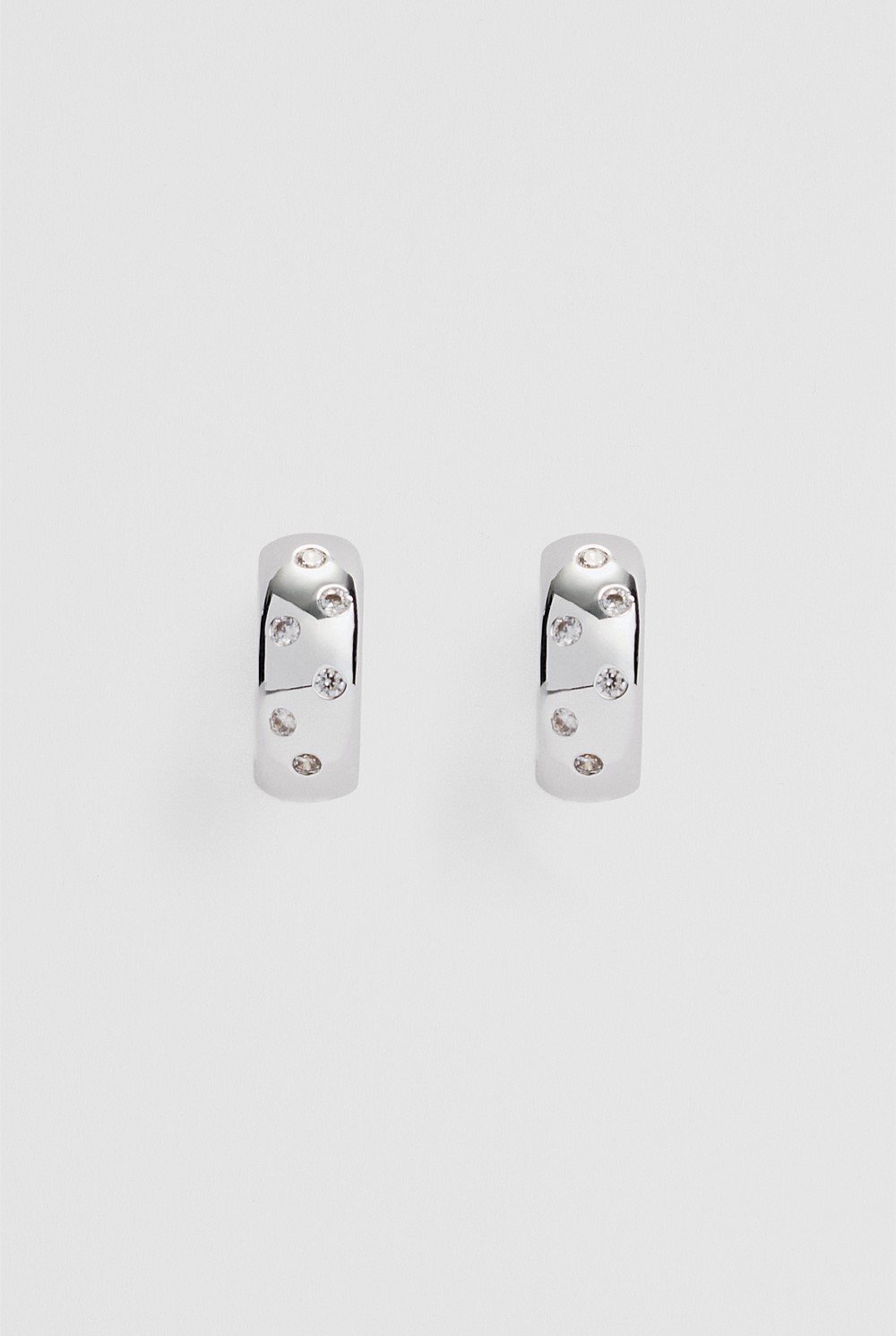 Mara Crystal Hoop Earring