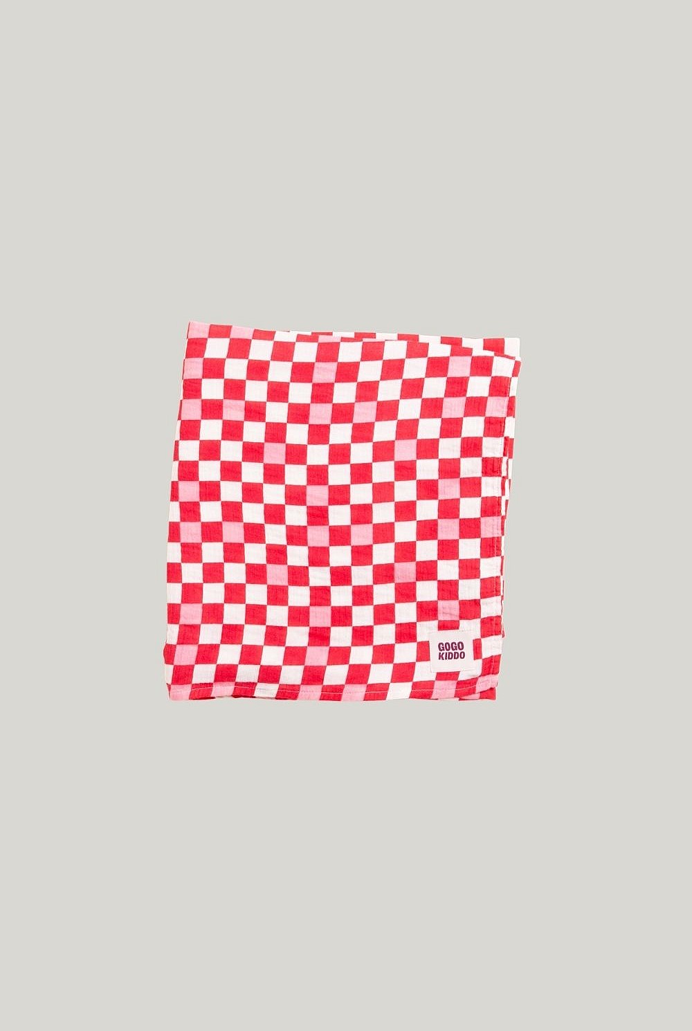 Light And Breathable Muslin Swaddle Wrap - Pink Check