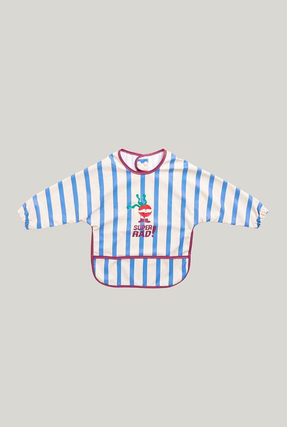 All-covered Smock Bib - Super Rad Blue