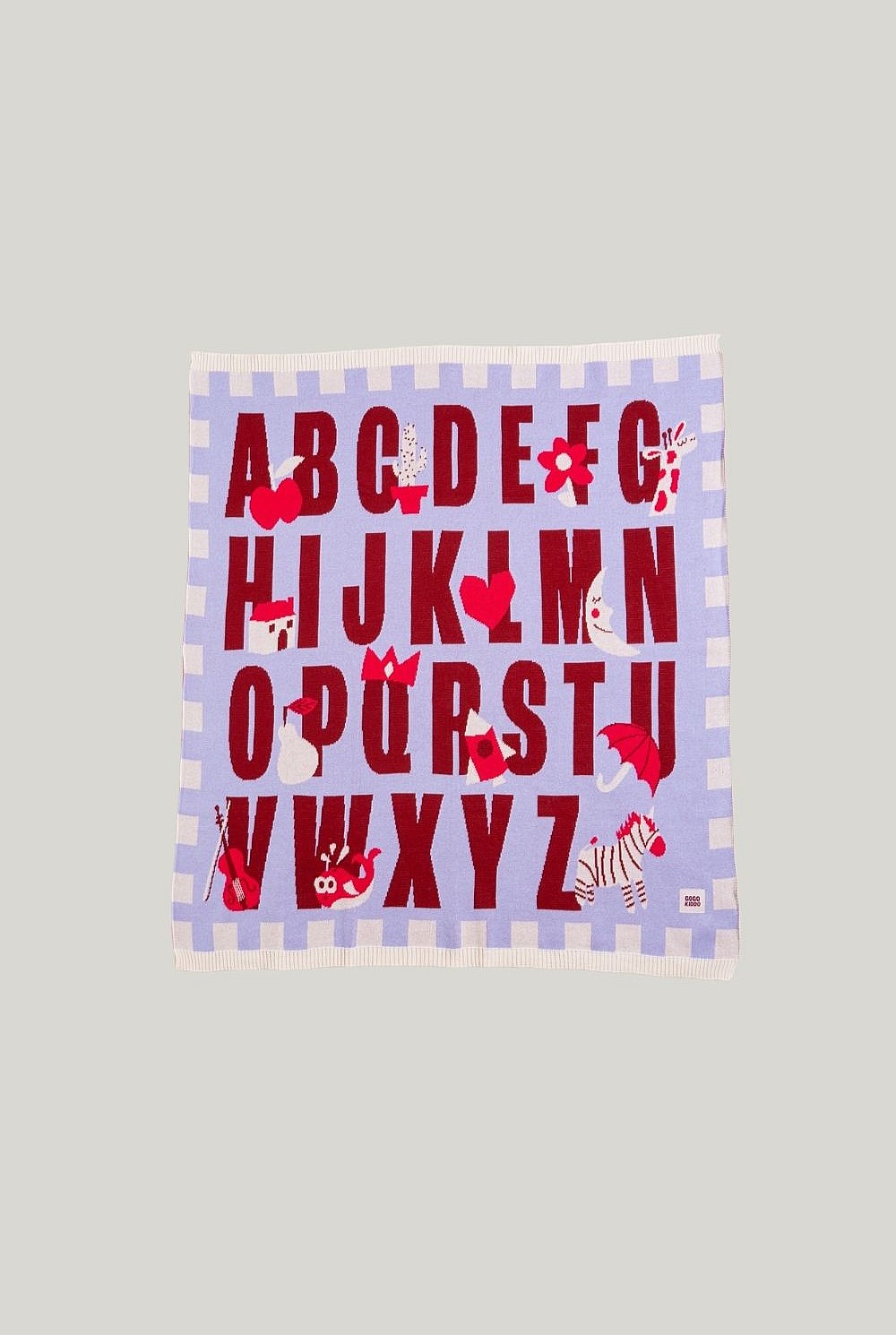 Cosy Baby Blanket - Abc Lilac