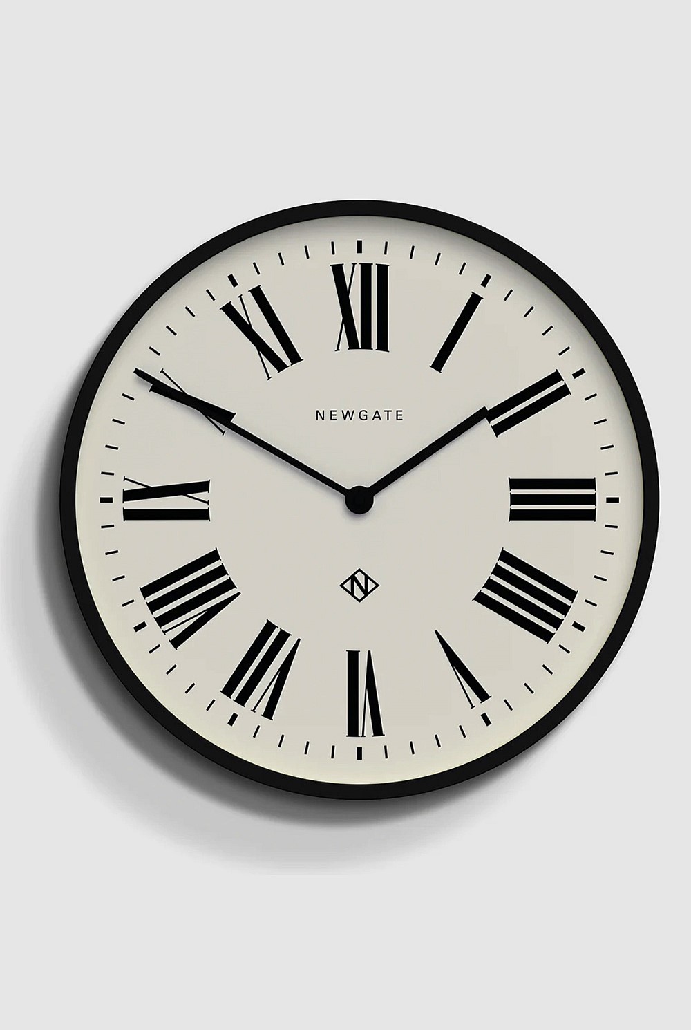 Number Three Clock - Italian Black