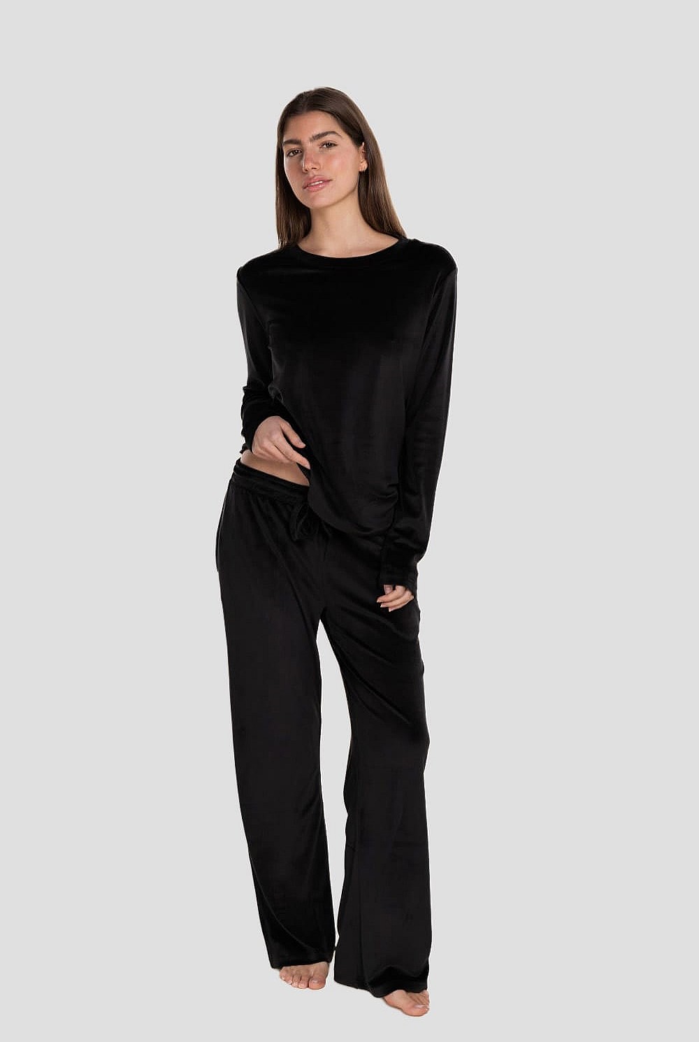 Thea Velour Long Lounge Set