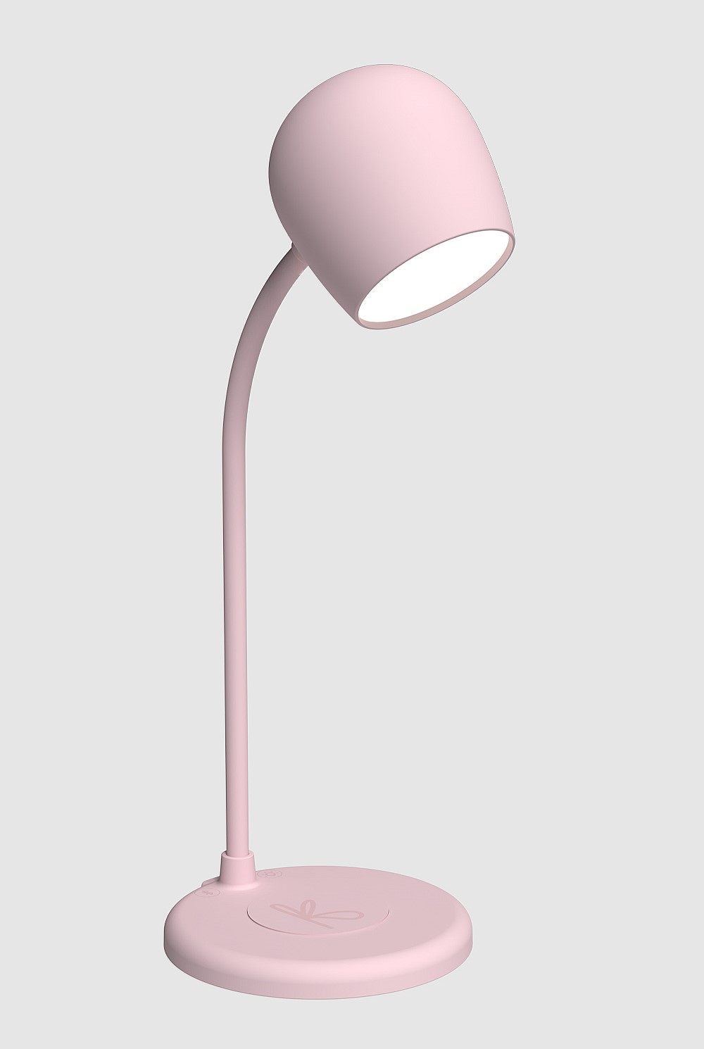 Ellie Smart Lamp With Bluetooth Speaker & Qi Wireless Charger - Dusty Rose