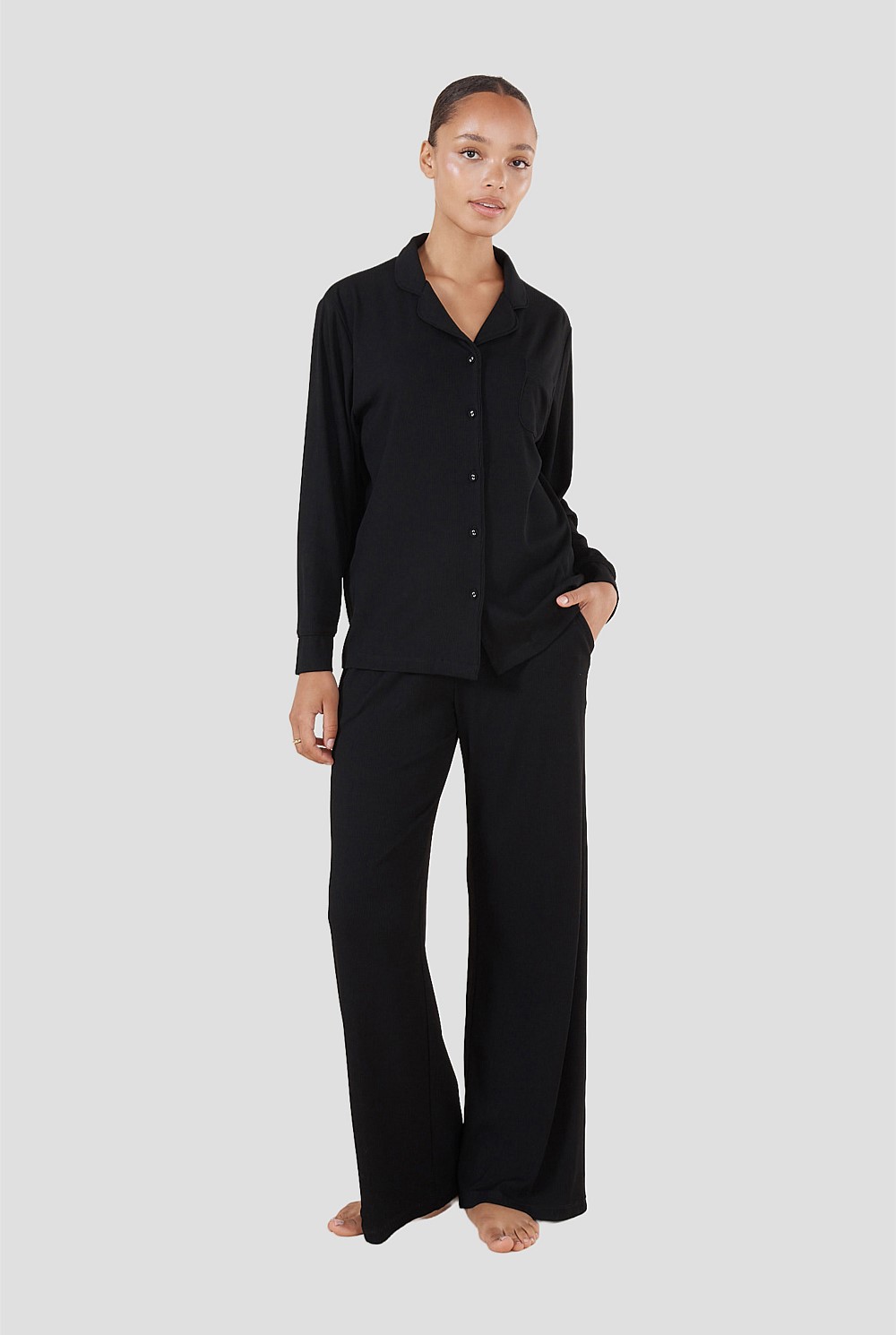 Emilia Ribbed Lounge Pj Set