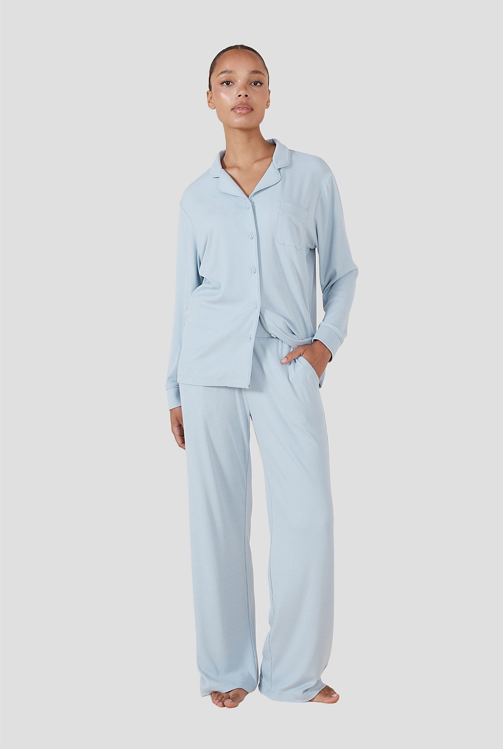 Emilia Ribbed Lounge Pj Set
