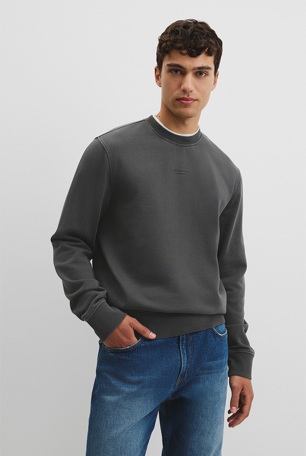 Australian Cotton Garment Dyed Crew Sweat