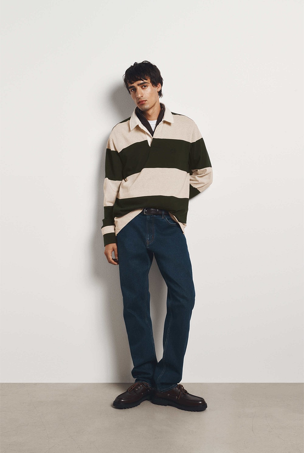 Australian Cotton Stripe Rugby Polo