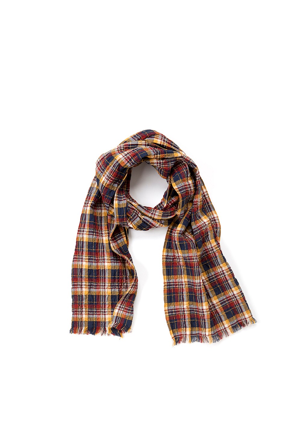 Crushed Check Scarf