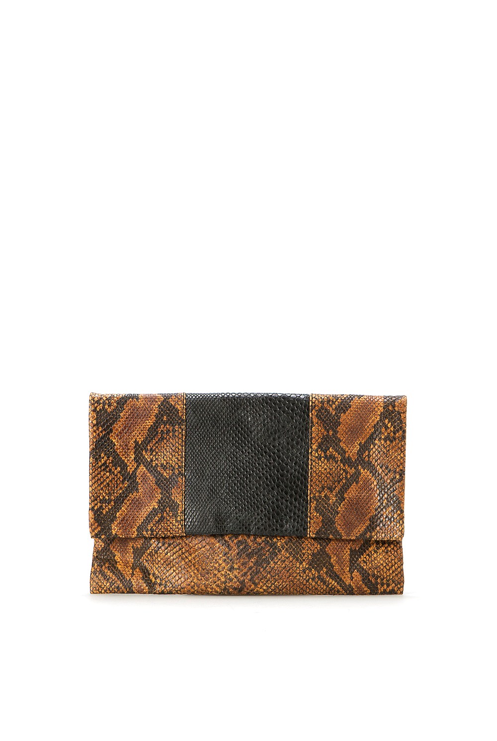 Snake Print Clutch