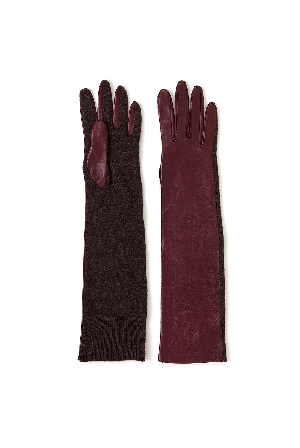 Leather Knit Gloves