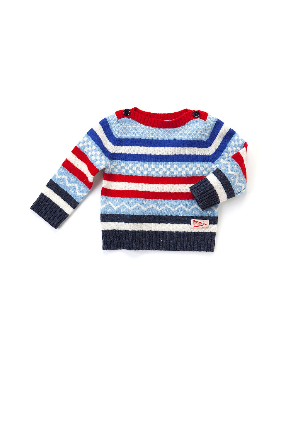 Pattern Crew Neck Knit