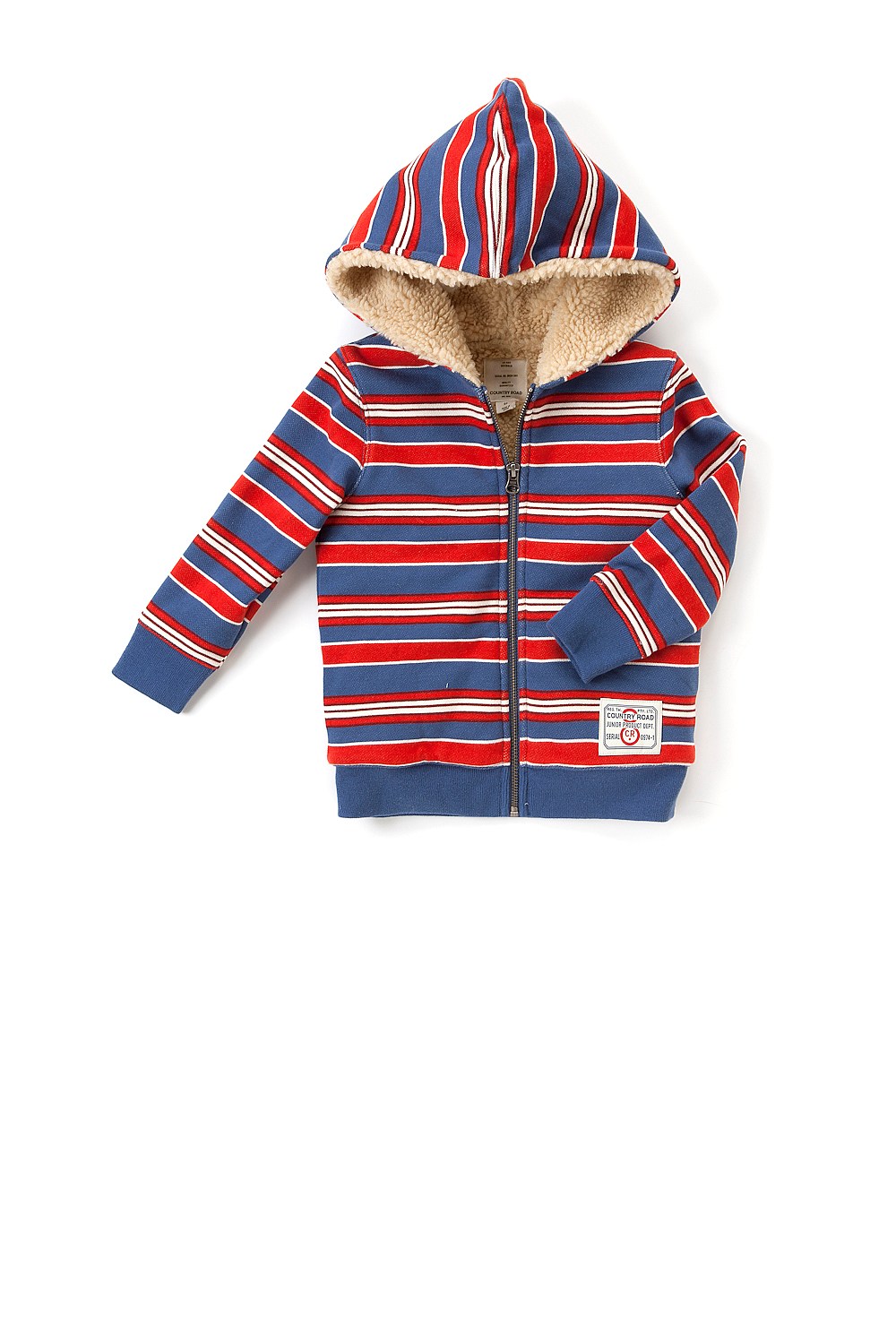 Faux Fur Stripe Sweat