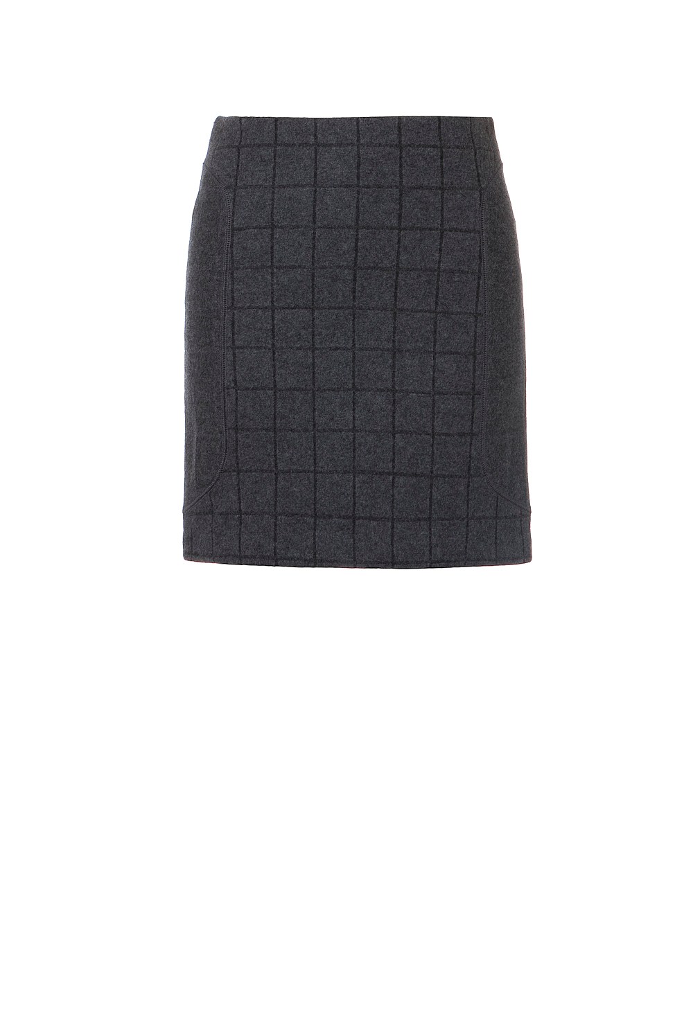 Check Pencil Skirt