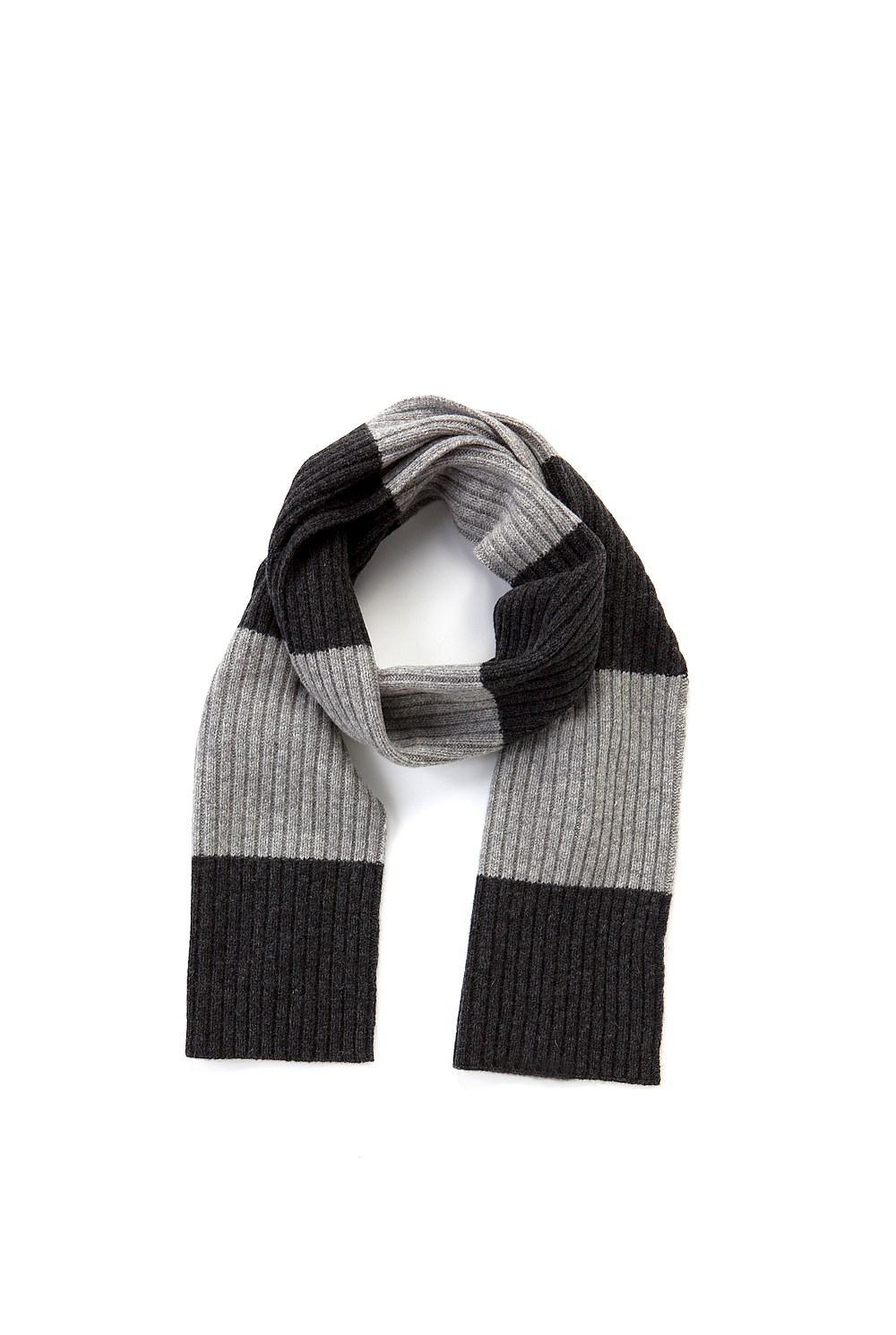 Fishermans Rib Stripe Scarf