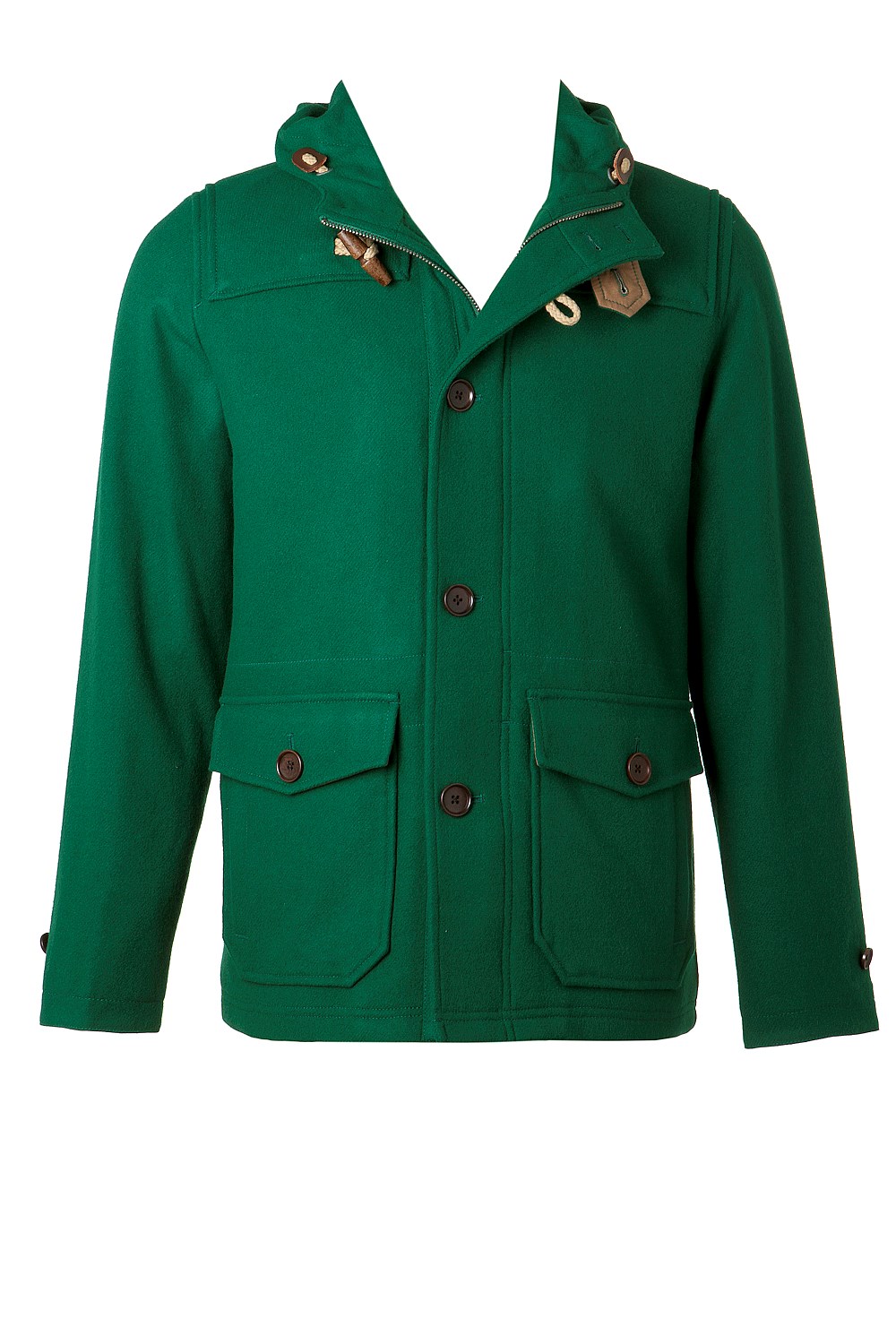 Wool Blend Duffel Coat