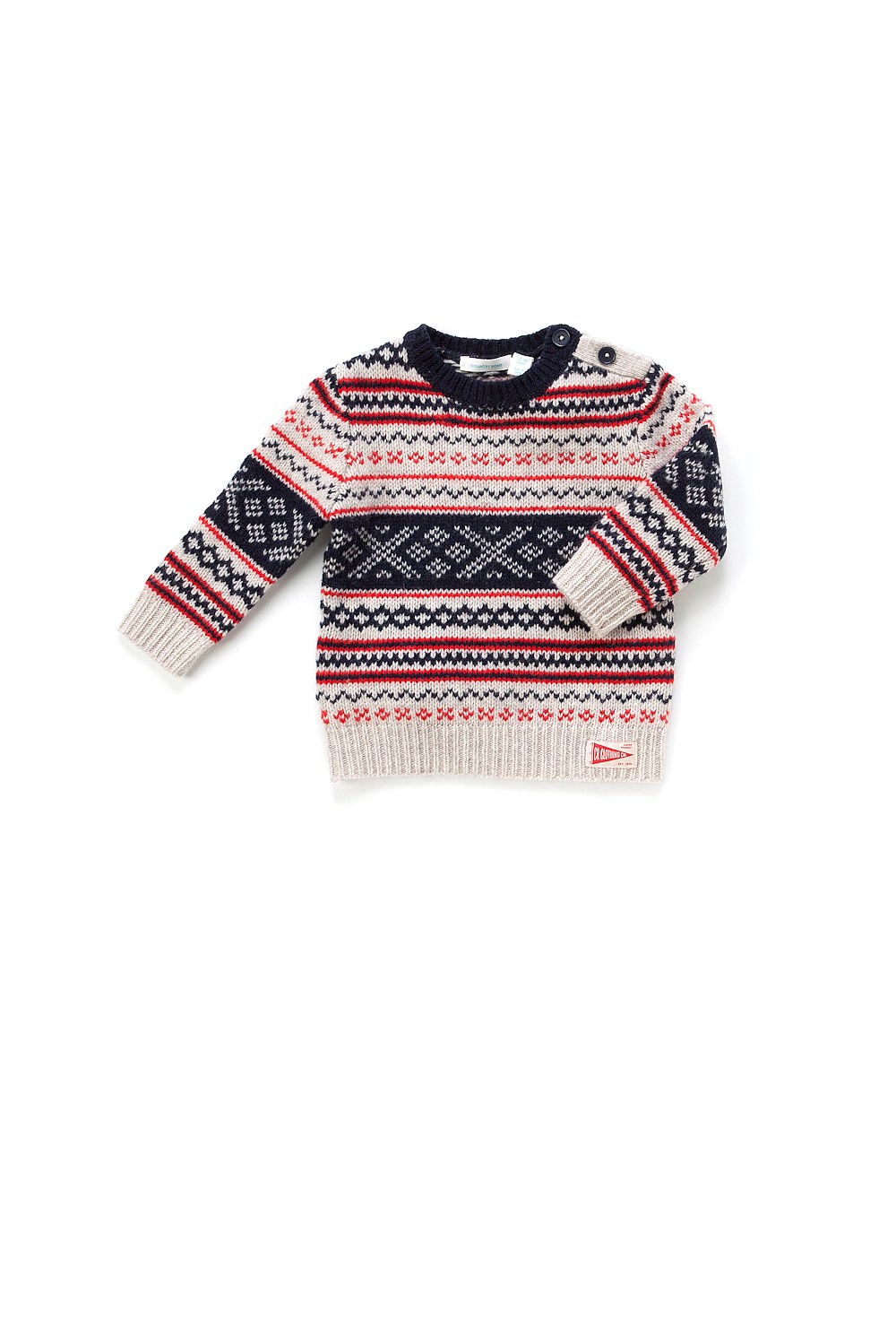 Diamond Crew Knit