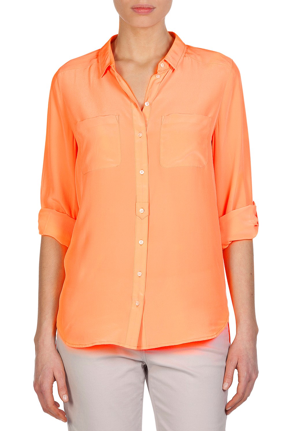 Washed Silk Pocket Shirt