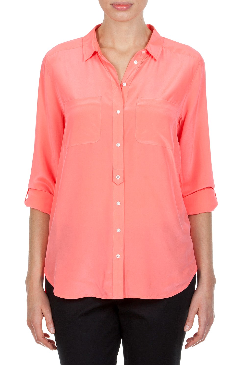 Washed Silk Pocket Shirt