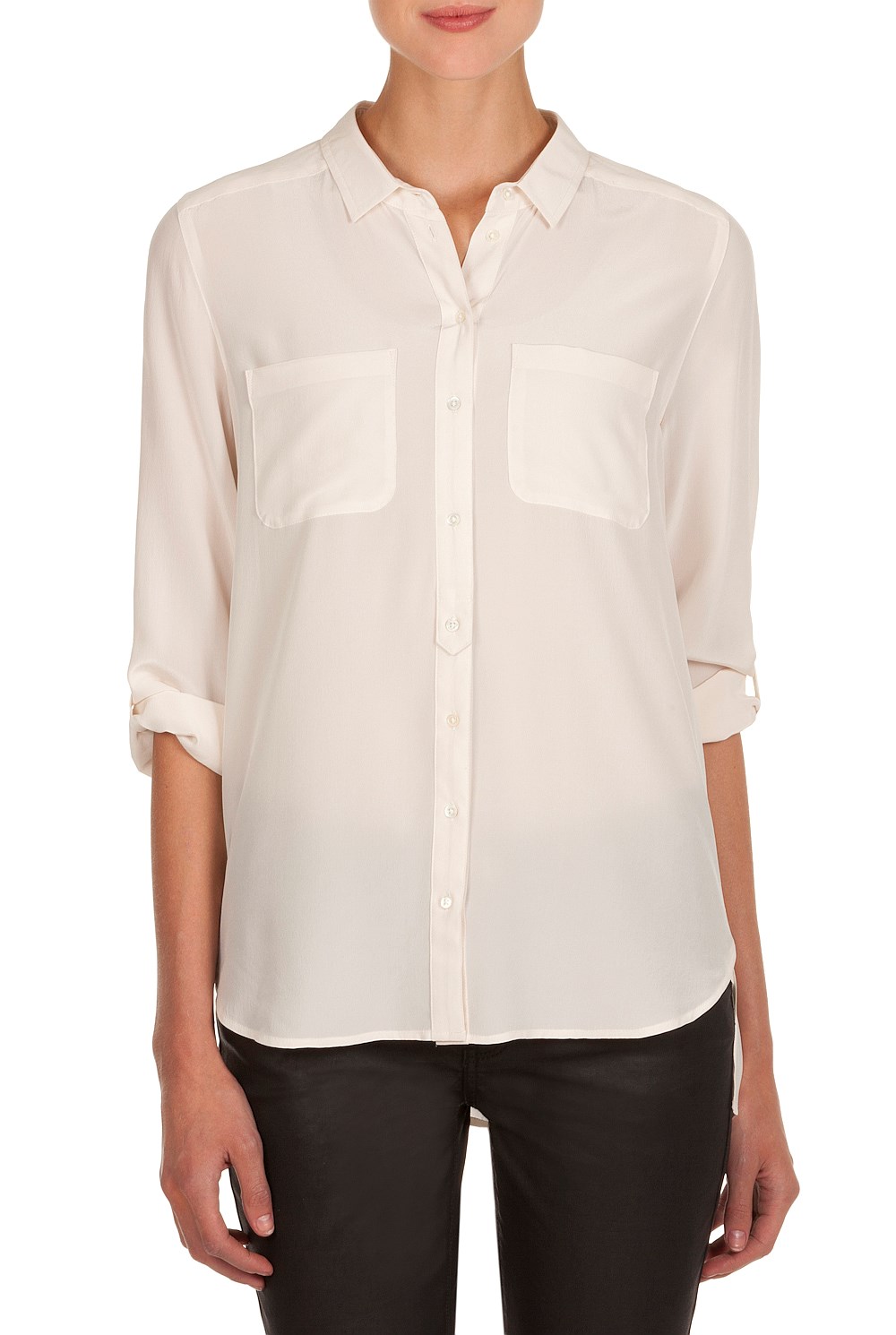 Washed Silk Pocket Shirt