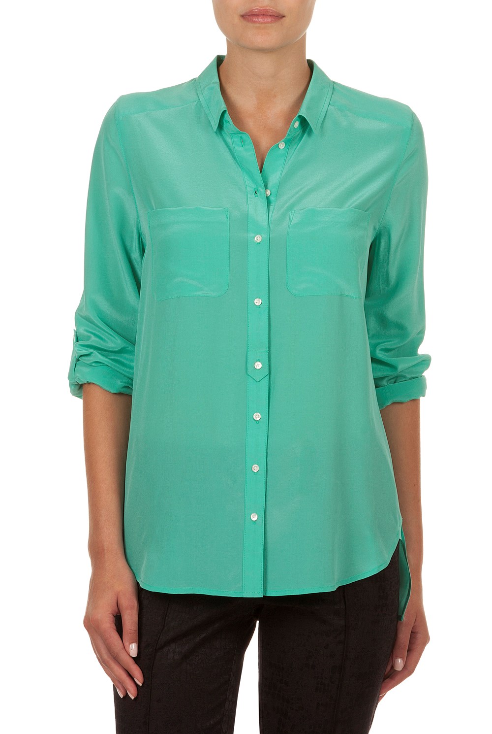 Washed Silk Pocket Shirt