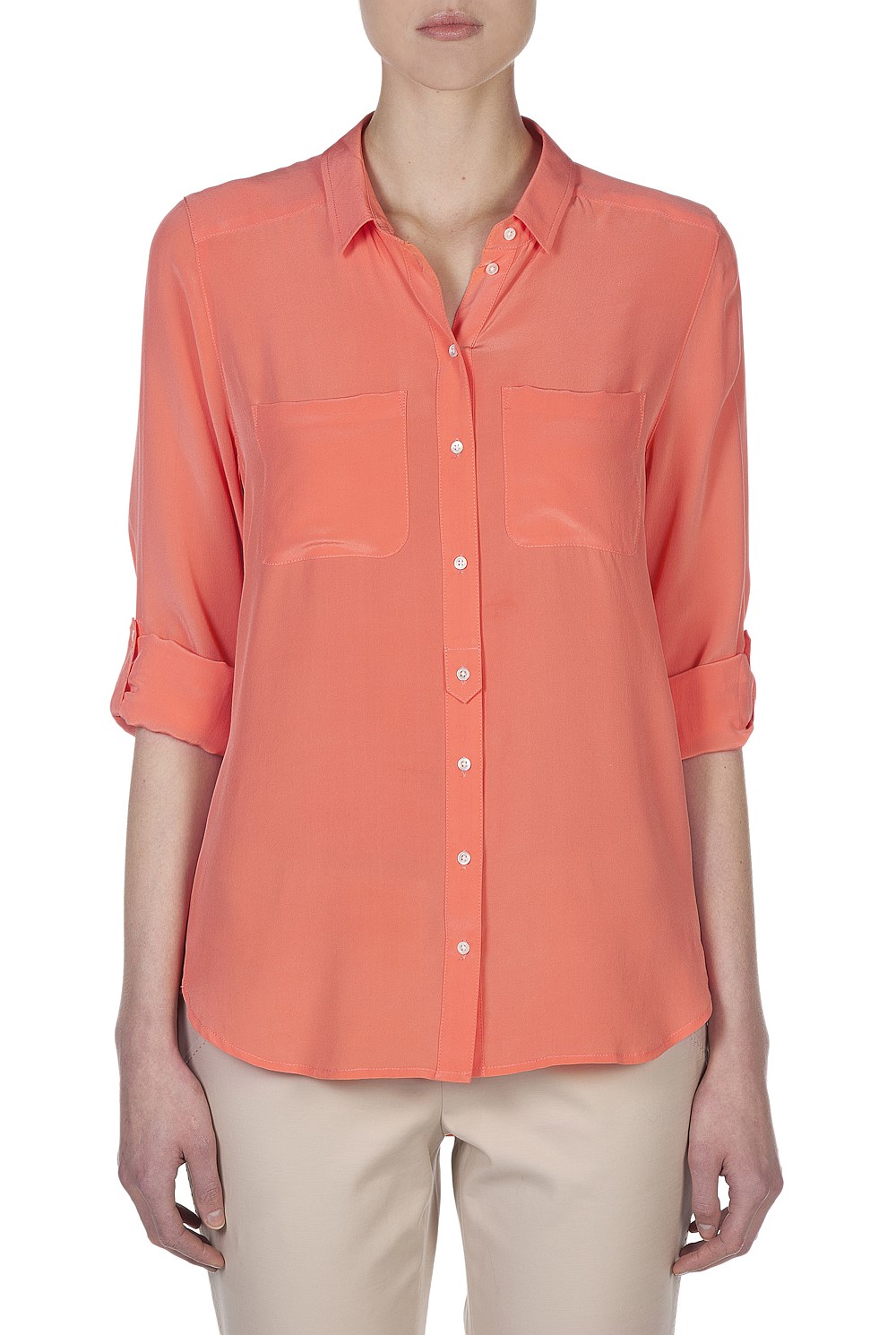 Washed Silk Pocket Shirt