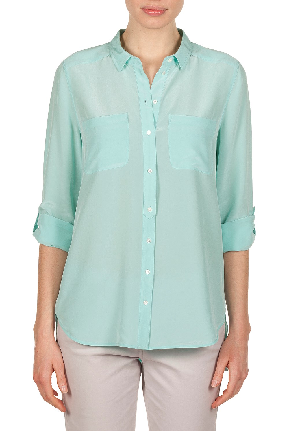 Washed Silk Pocket Shirt