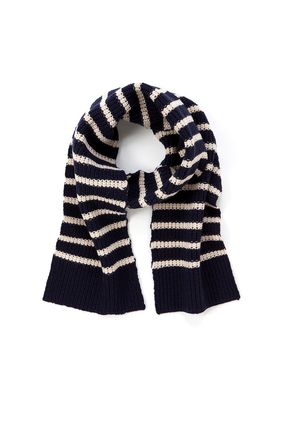Striped Rib Scarf