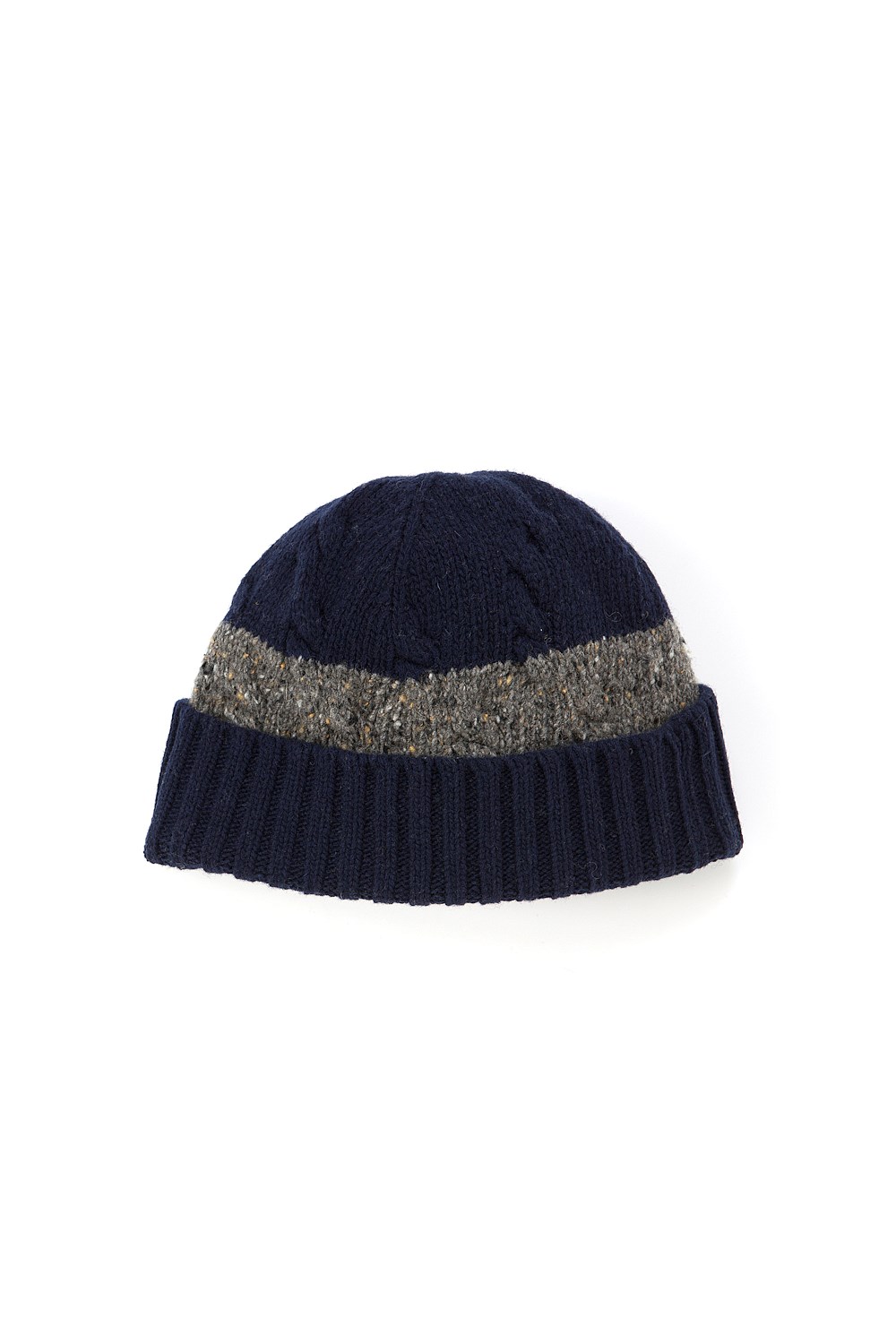 Cable Stripe Beanie