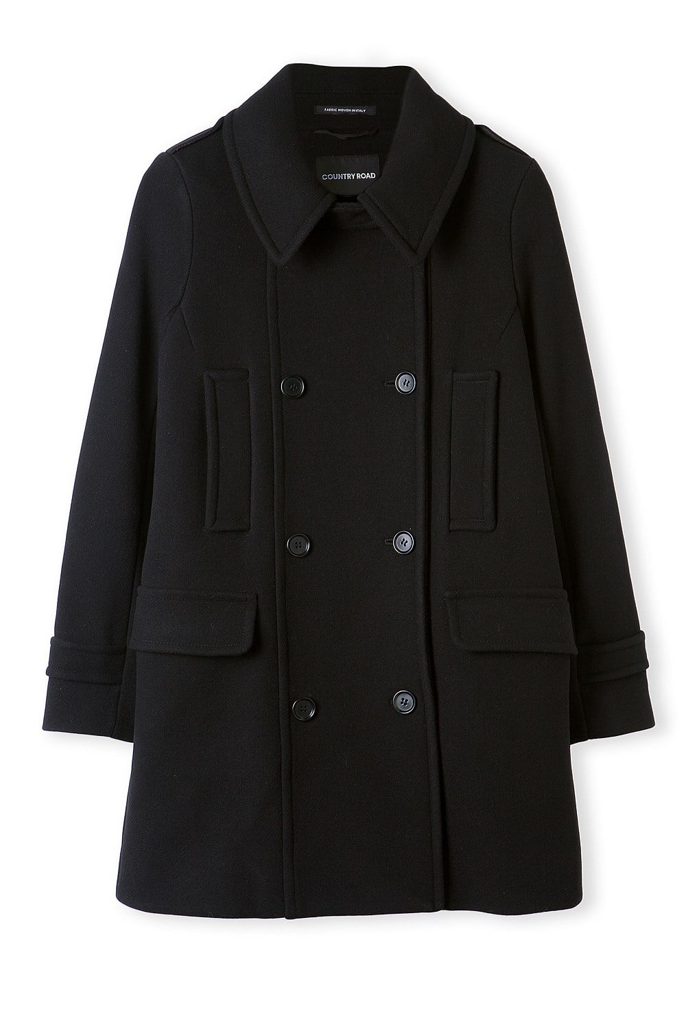 Wool Twill Pea Coat