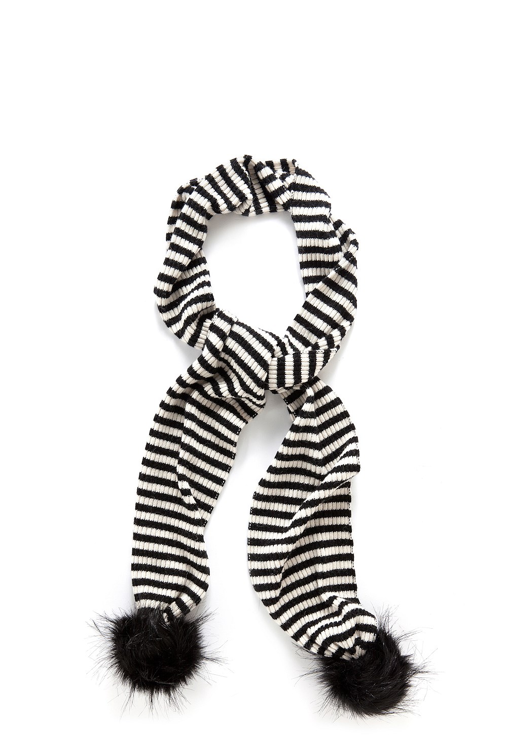 Stripe PomPom Scarf