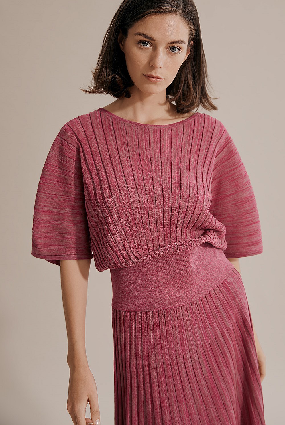 Draped Pleat Sweater