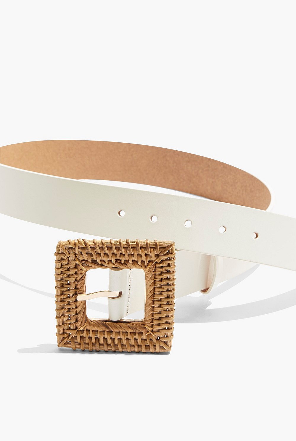 Rattan Buckle Belt