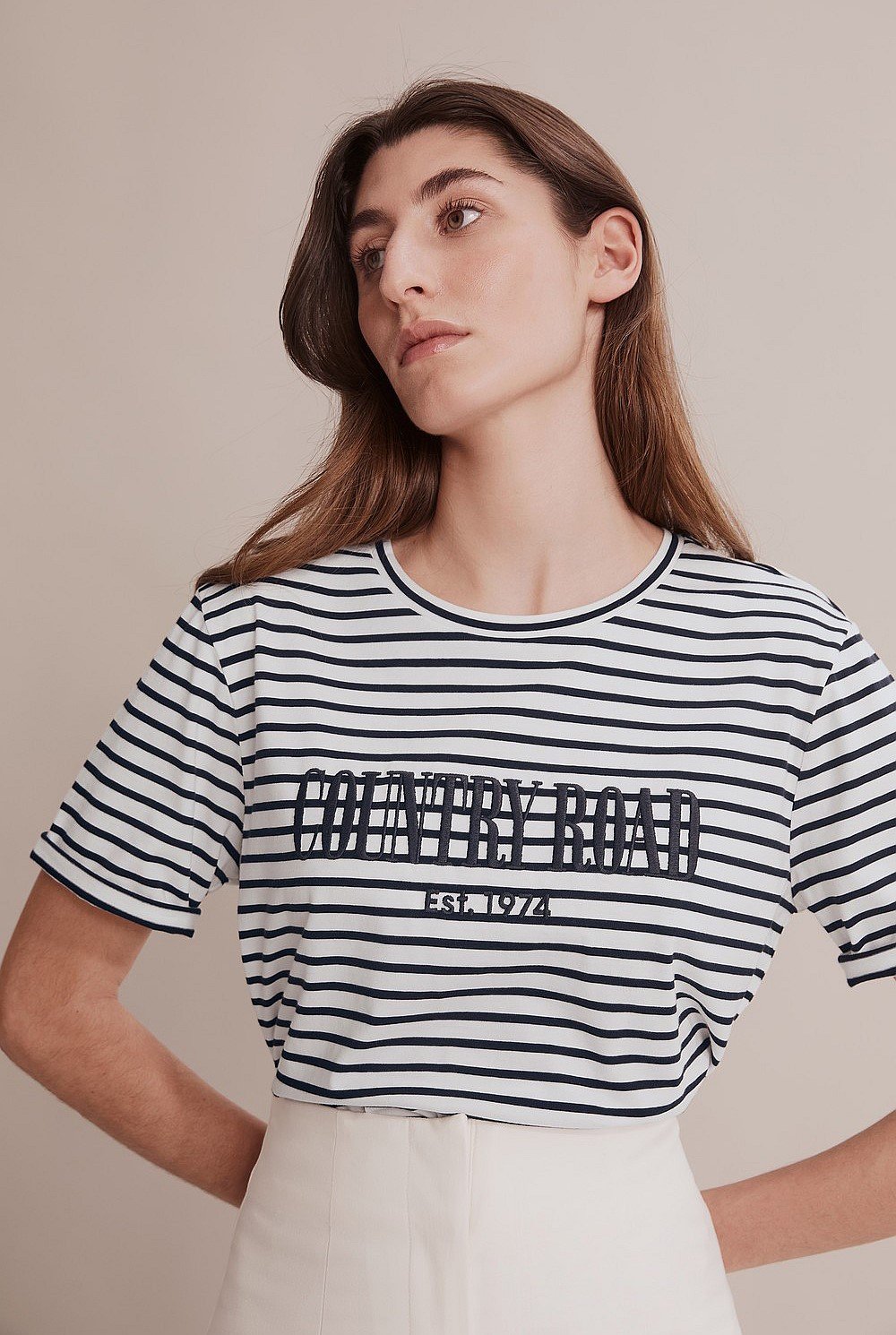 Stripe Heritage Embroidered T-Shirt