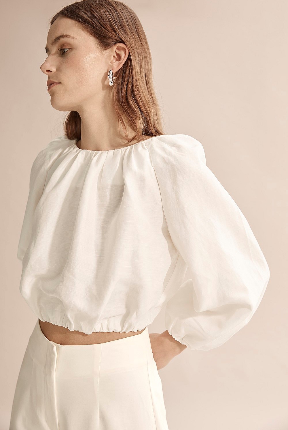 Bubble Sleeve Top